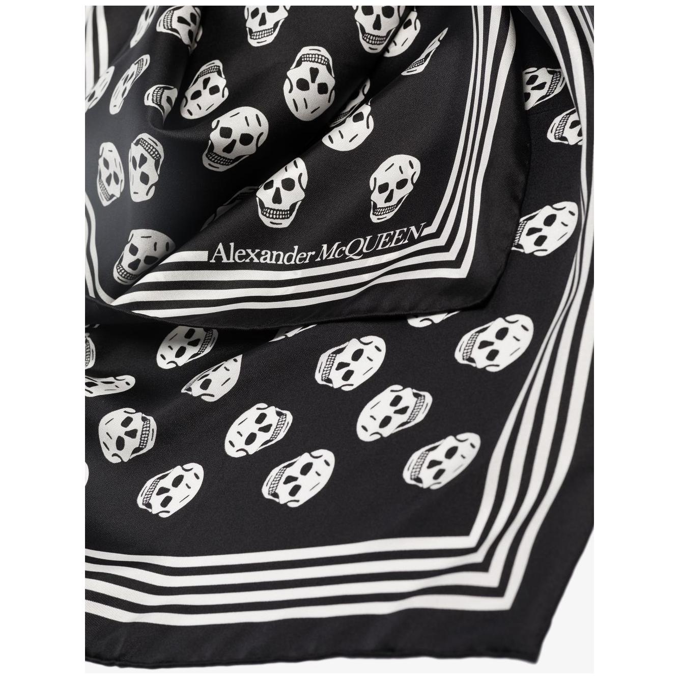 Alexander McQueen Scarfs Black Scarves Hats & Gloves Alexander Mcqueen Light Gray