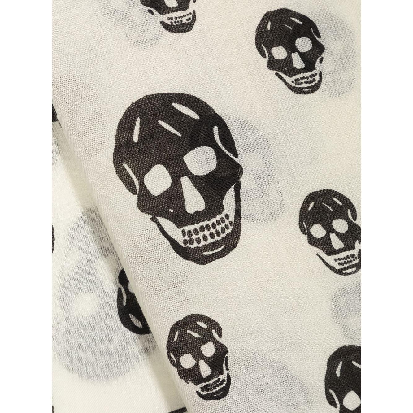 Alexander McQueen Scarfs White Scarves Hats & Gloves Alexander Mcqueen Light Gray
