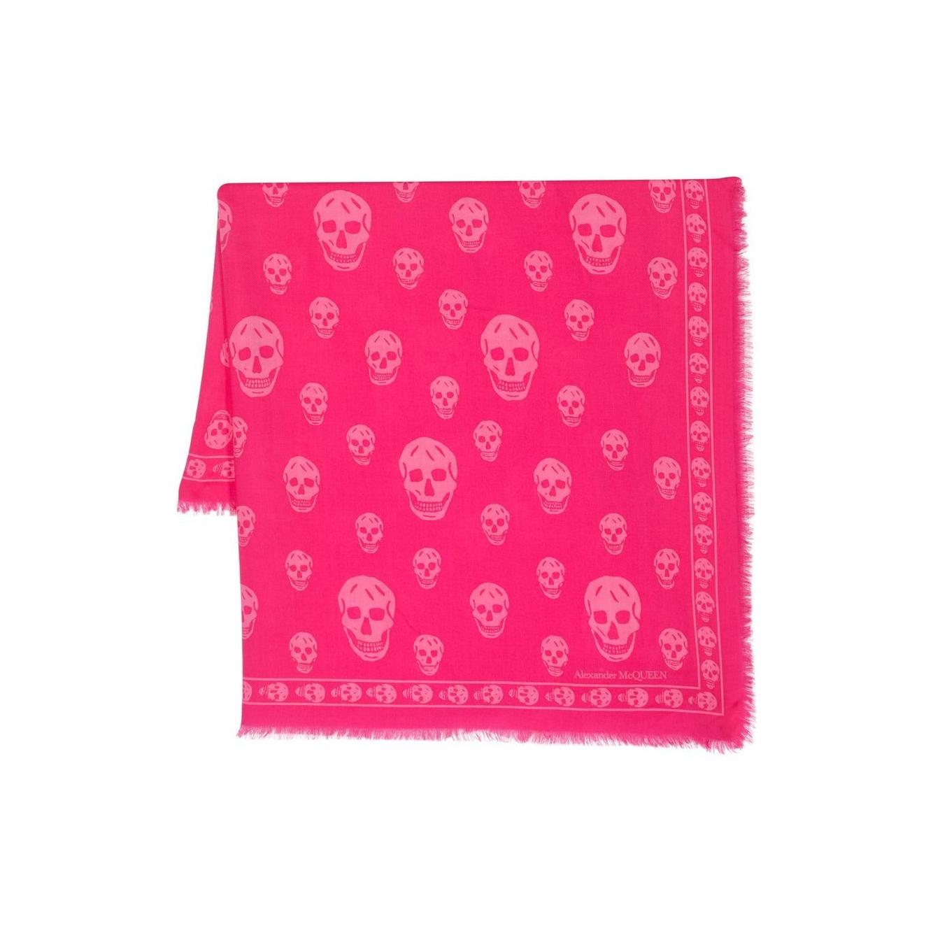 Alexander McQueen Scarfs Fuchsia Scarves Hats & Gloves Alexander Mcqueen Deep Pink