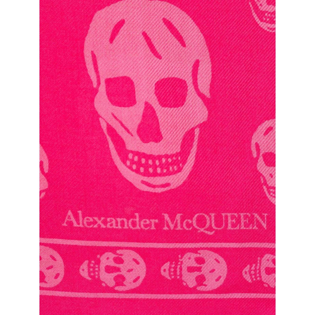 Alexander McQueen Scarfs Fuchsia Scarves Hats & Gloves Alexander Mcqueen Deep Pink