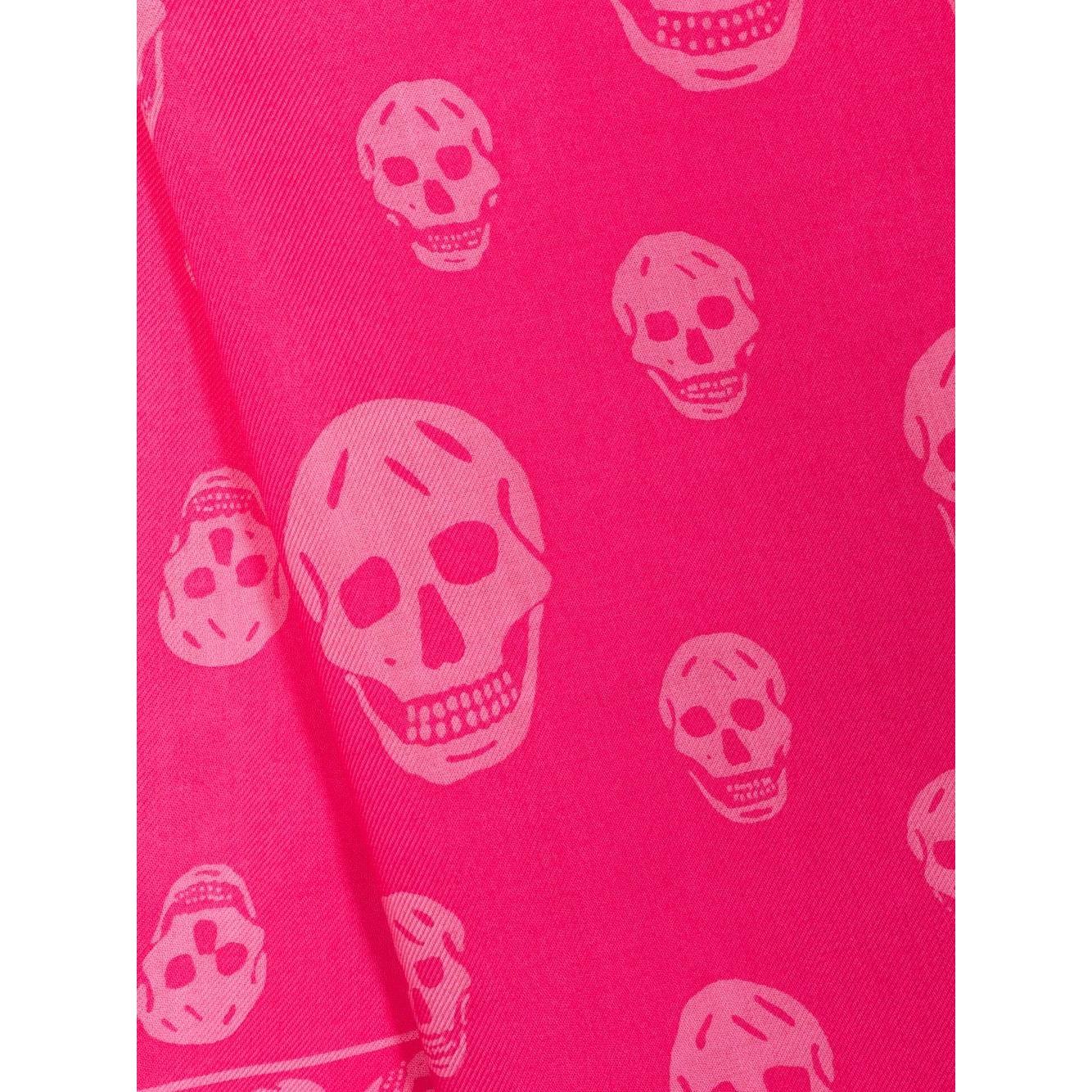 Alexander McQueen Scarfs Fuchsia Scarves Hats & Gloves Alexander Mcqueen Medium Violet Red