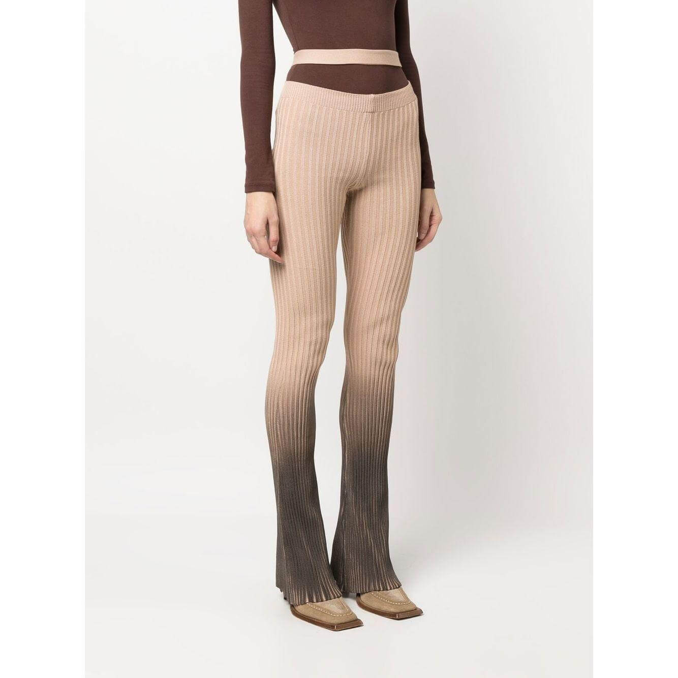 Andrea Adamo Trousers Brown Trousers Andrea Adamo Antique White
