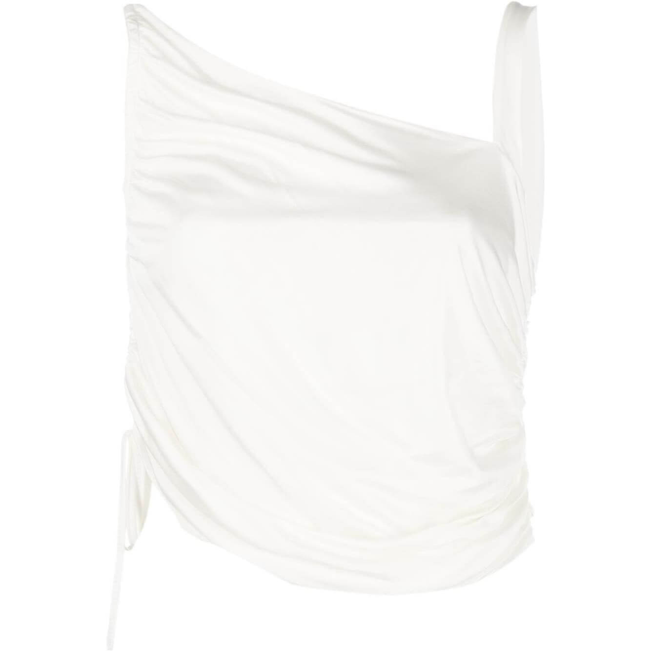 Andrea Adamo Top White Topwear Andrea Adamo White Smoke