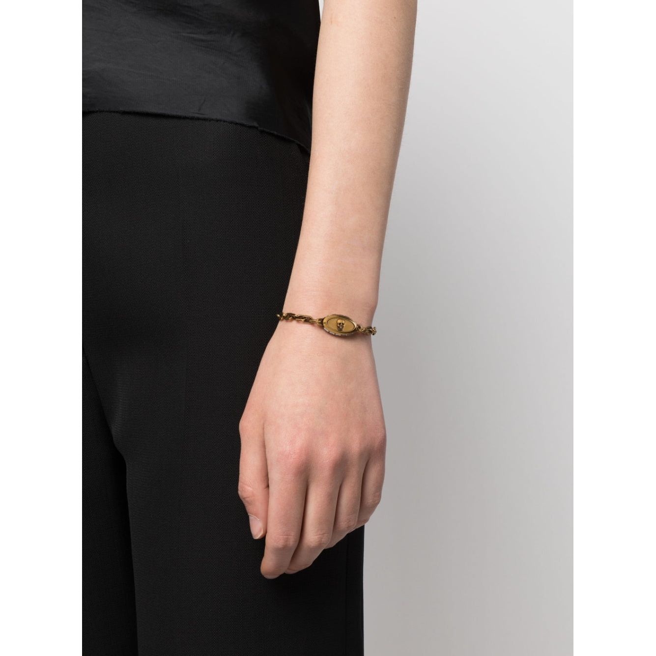 Alexander McQueen Bijoux Golden Jewellery Alexander Mcqueen Black