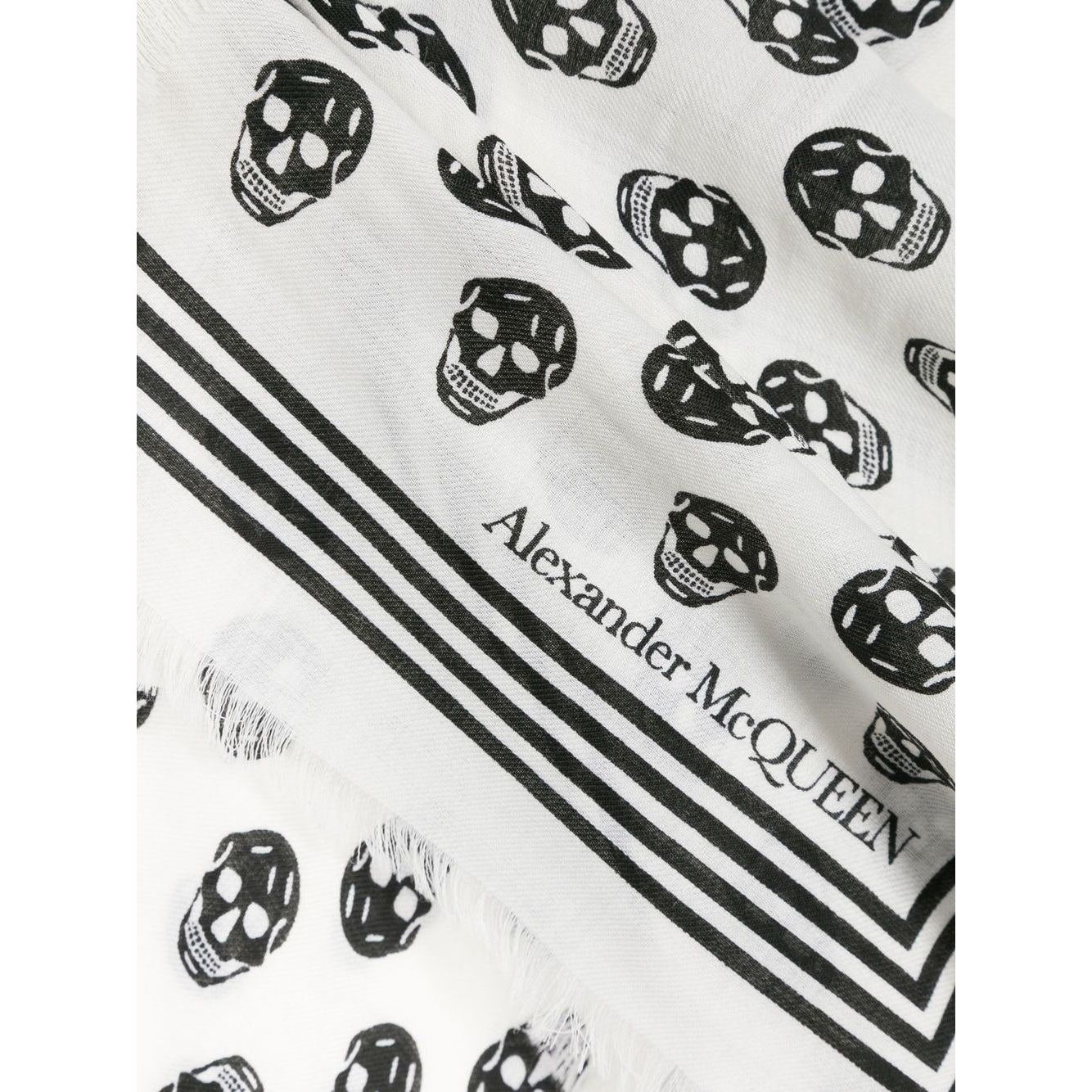 Alexander McQueen Scarfs White Scarves Hats & Gloves Alexander Mcqueen Dark Slate Gray