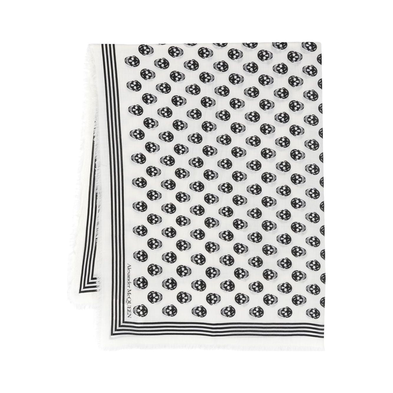 Alexander McQueen Scarfs White Scarves Hats & Gloves Alexander Mcqueen Dark Slate Gray
