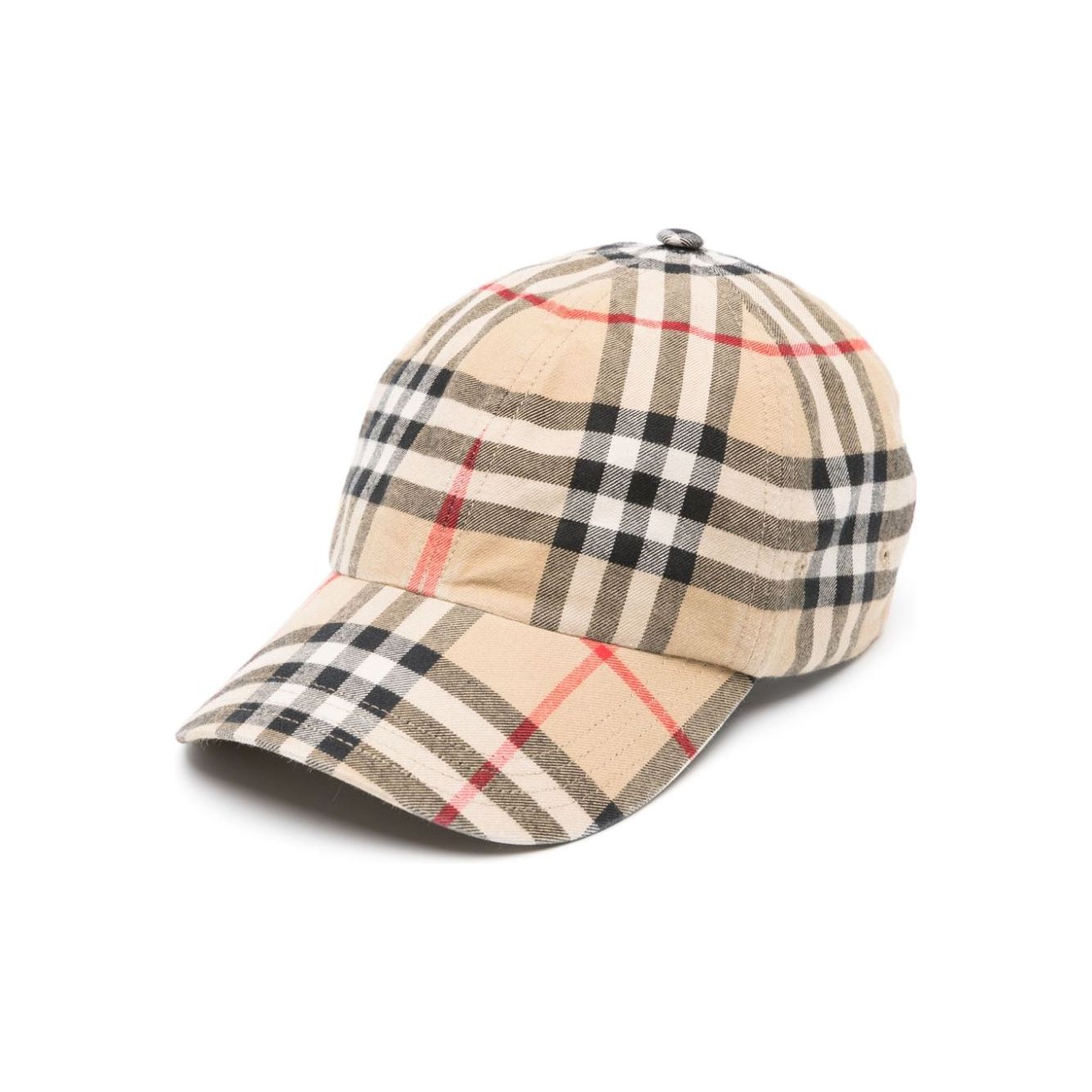 Burberry Baseball cap with check pattern Scarves Hats & Gloves Burberry Light Gray
