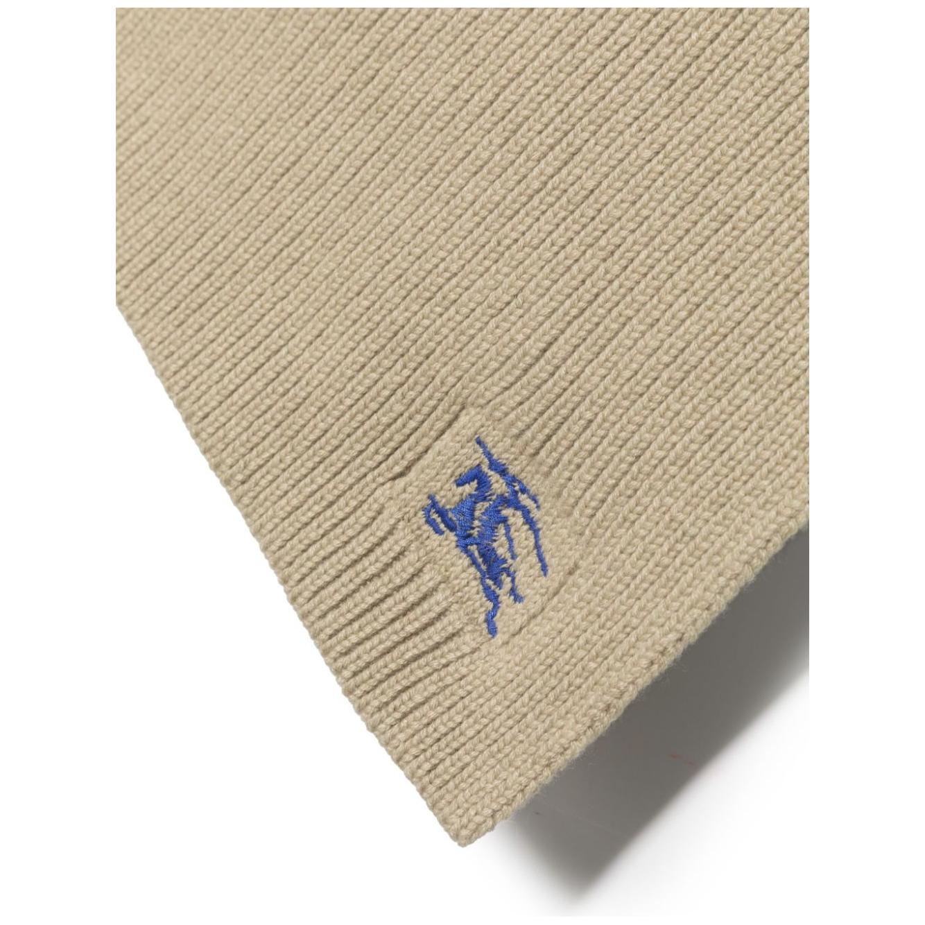 Burberry EKD-embroidered cashmere scarf Scarves Hats & Gloves Burberry Tan