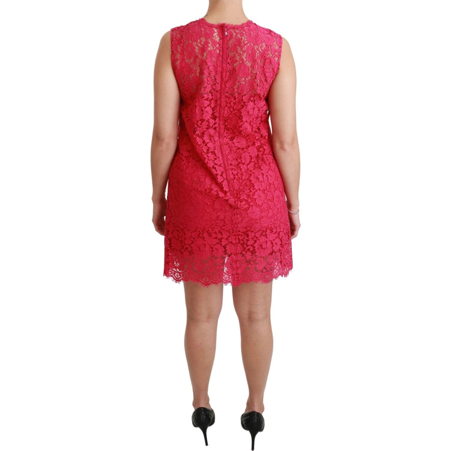 Dolce & Gabbana Shocking Pink Mini Bodycon Dress Dolce & Gabbana Maroon
