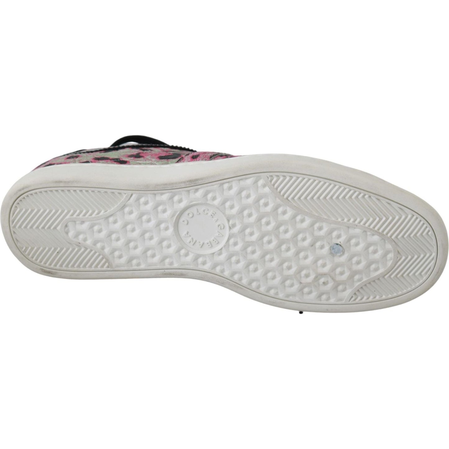 Dolce & Gabbana Multicolor Crocodile Leather Sneakers Dolce & Gabbana Gray