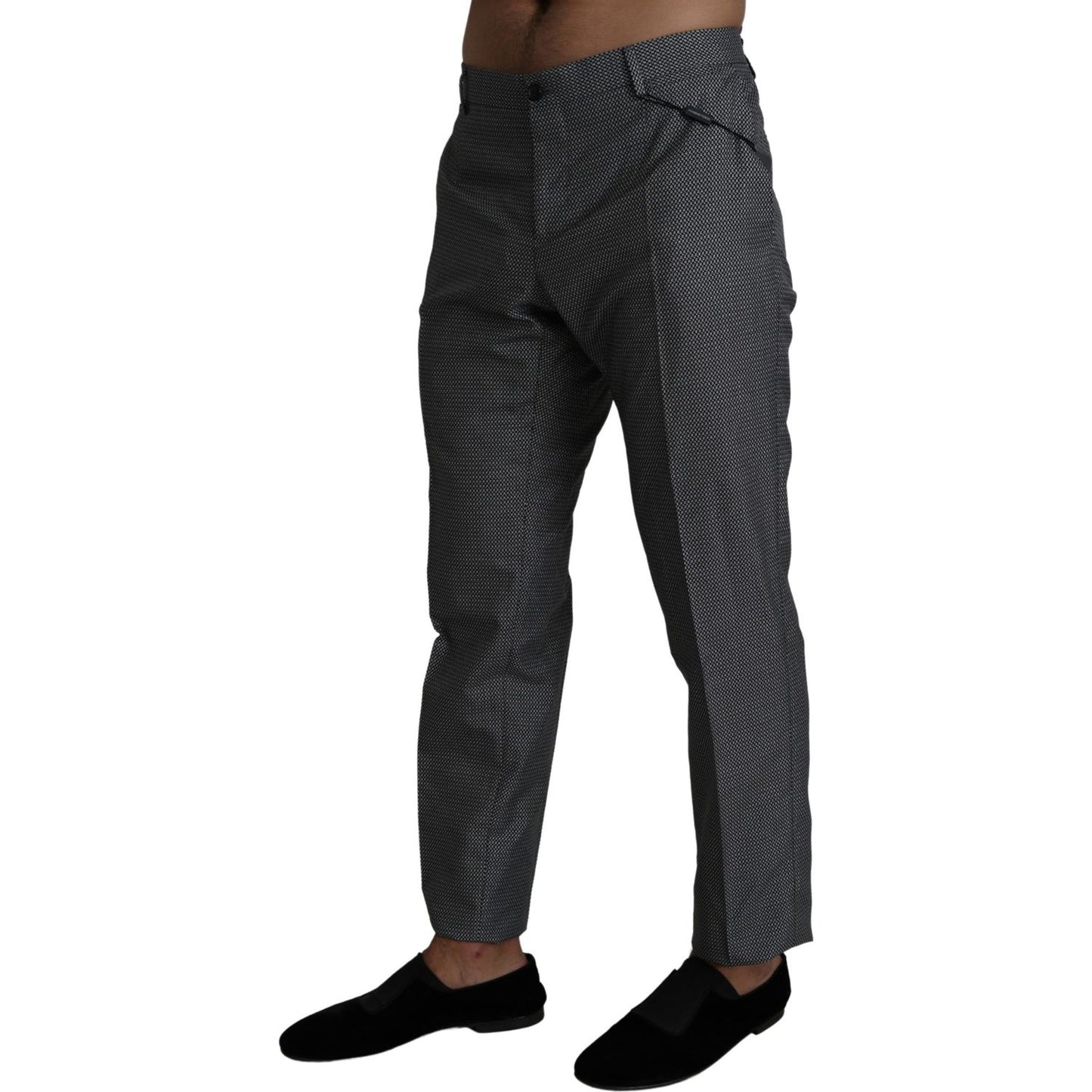 Dolce & Gabbana Gray Formal Dress Trouser Slim Fit Pants Dolce & Gabbana
