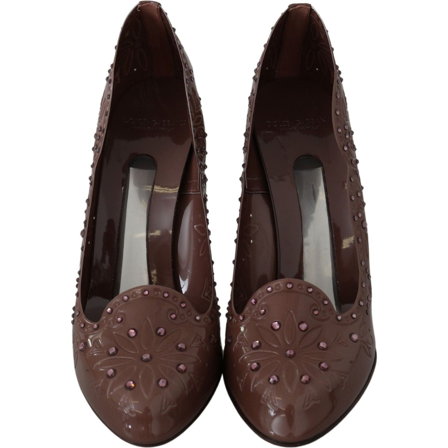 Dolce & Gabbana Elegant Crystal-Embellished Cinderella Pumps Dolce & Gabbana Dark Slate Gray