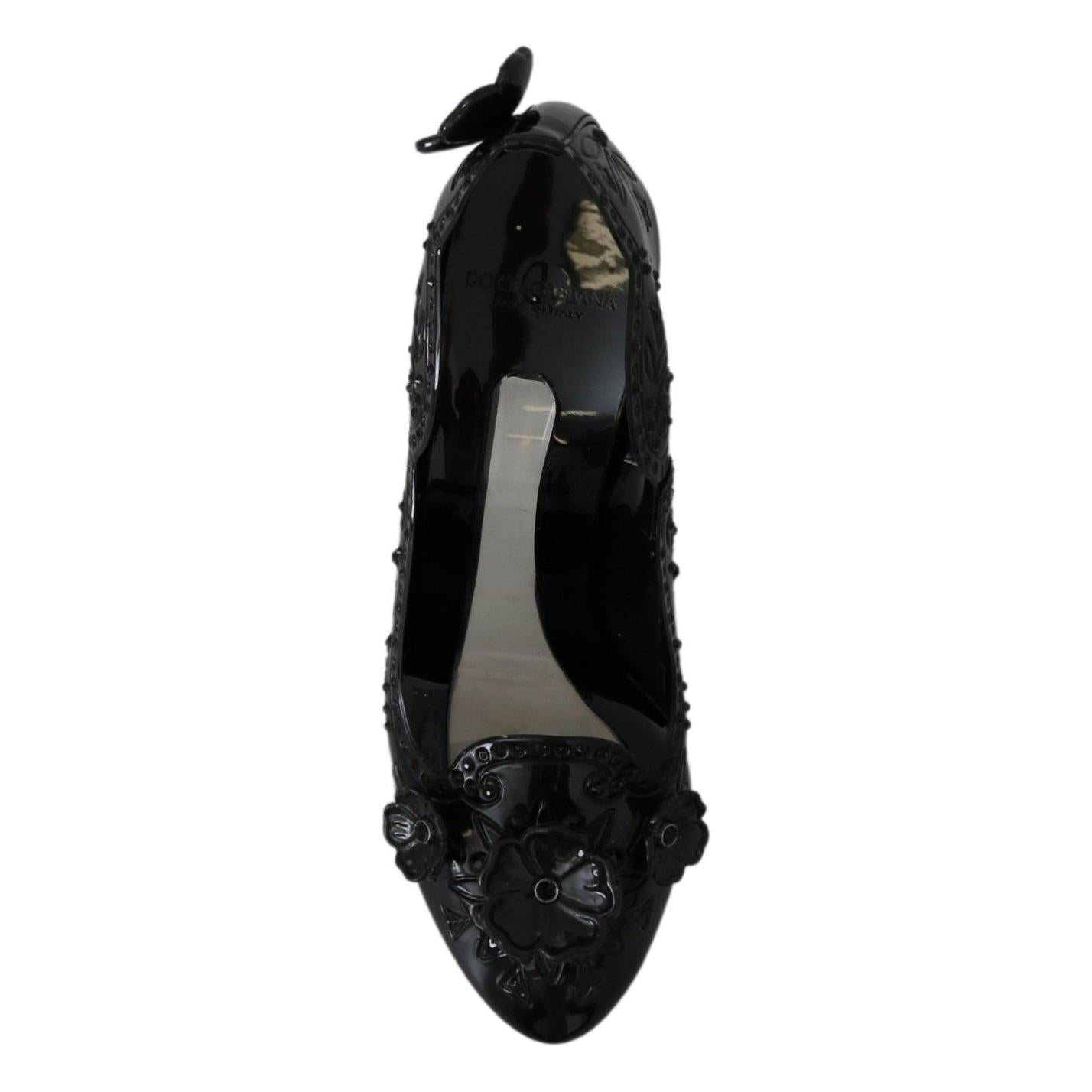 Dolce & Gabbana Enchanting Crystal Cinderella Pumps Dolce & Gabbana Black