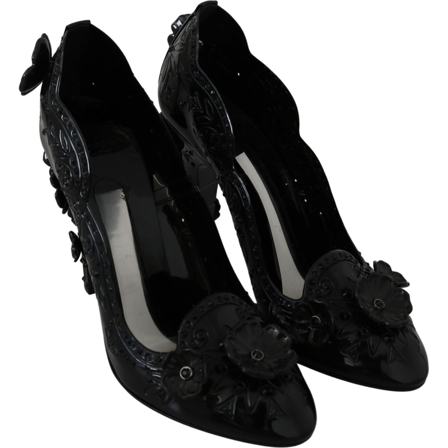Dolce & Gabbana Enchanting Crystal Cinderella Pumps Dolce & Gabbana Black