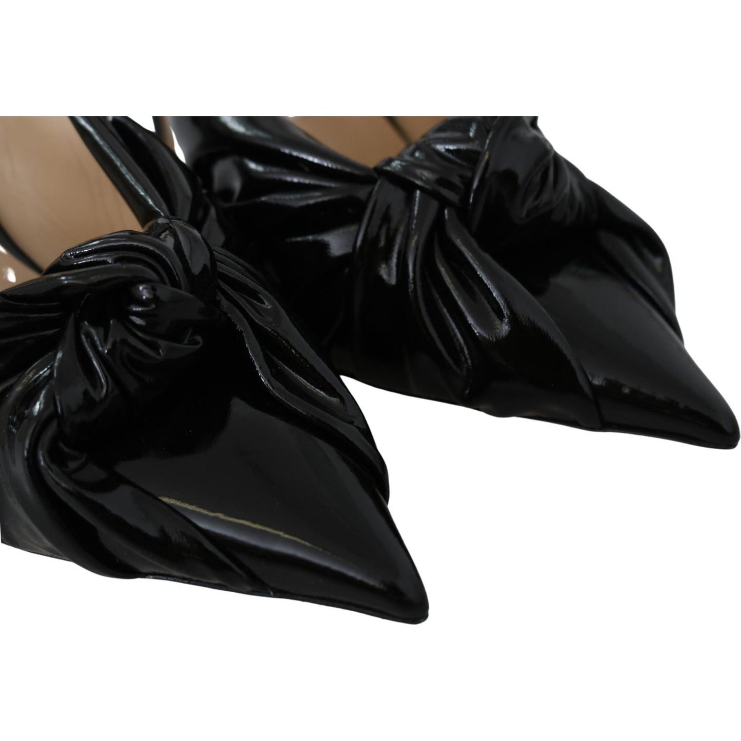 Jimmy Choo Elegant Black Leather Pointed Toe Pumps Shoes Jimmy Choo Black