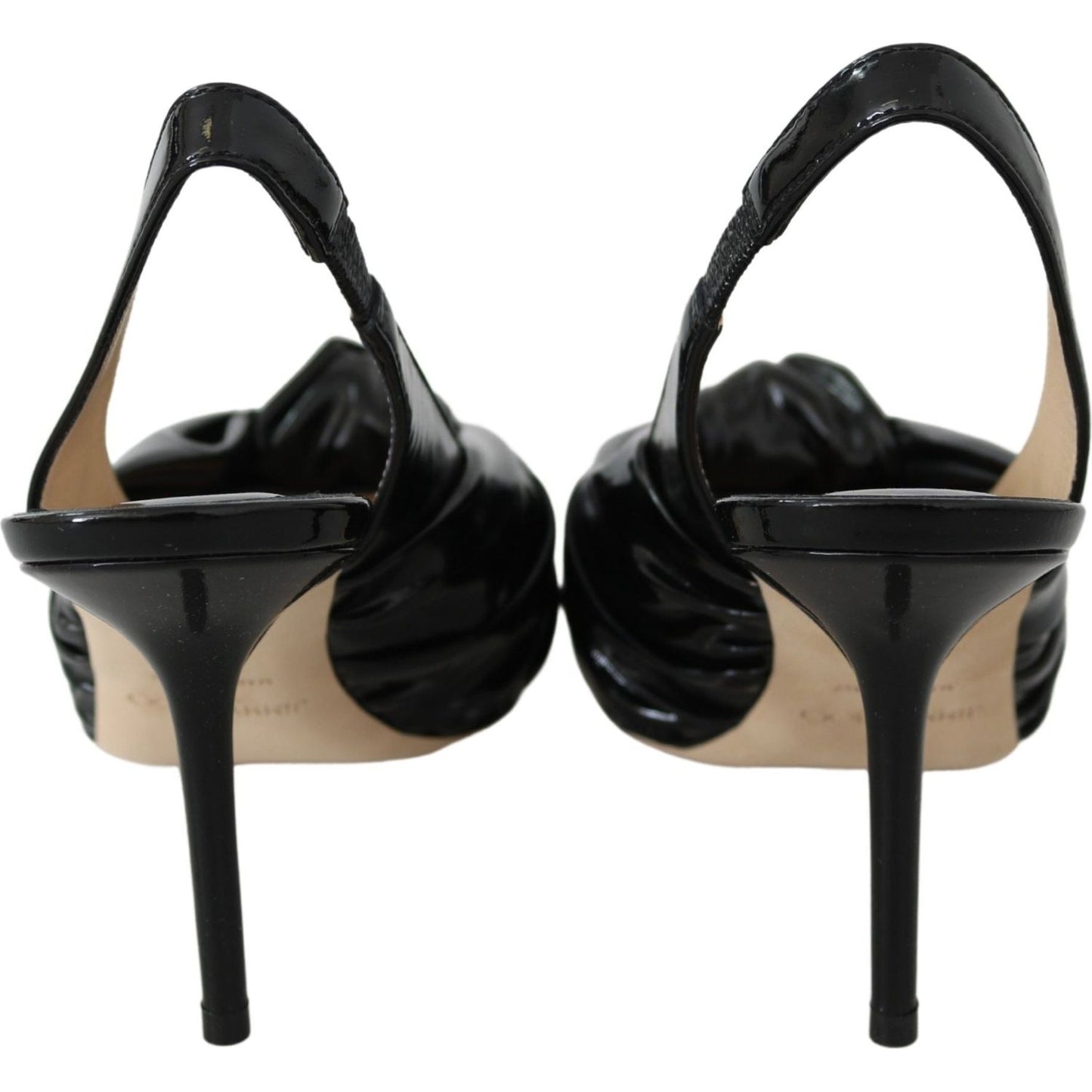 Jimmy Choo Elegant Black Leather Pointed Toe Pumps Shoes Jimmy Choo Rosy Brown