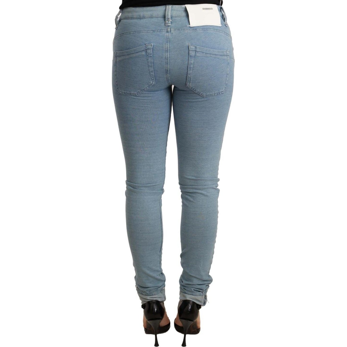 Acht Chic Push Up Slim Fit Denim Jeans Jeans & Pants Acht Slate Gray