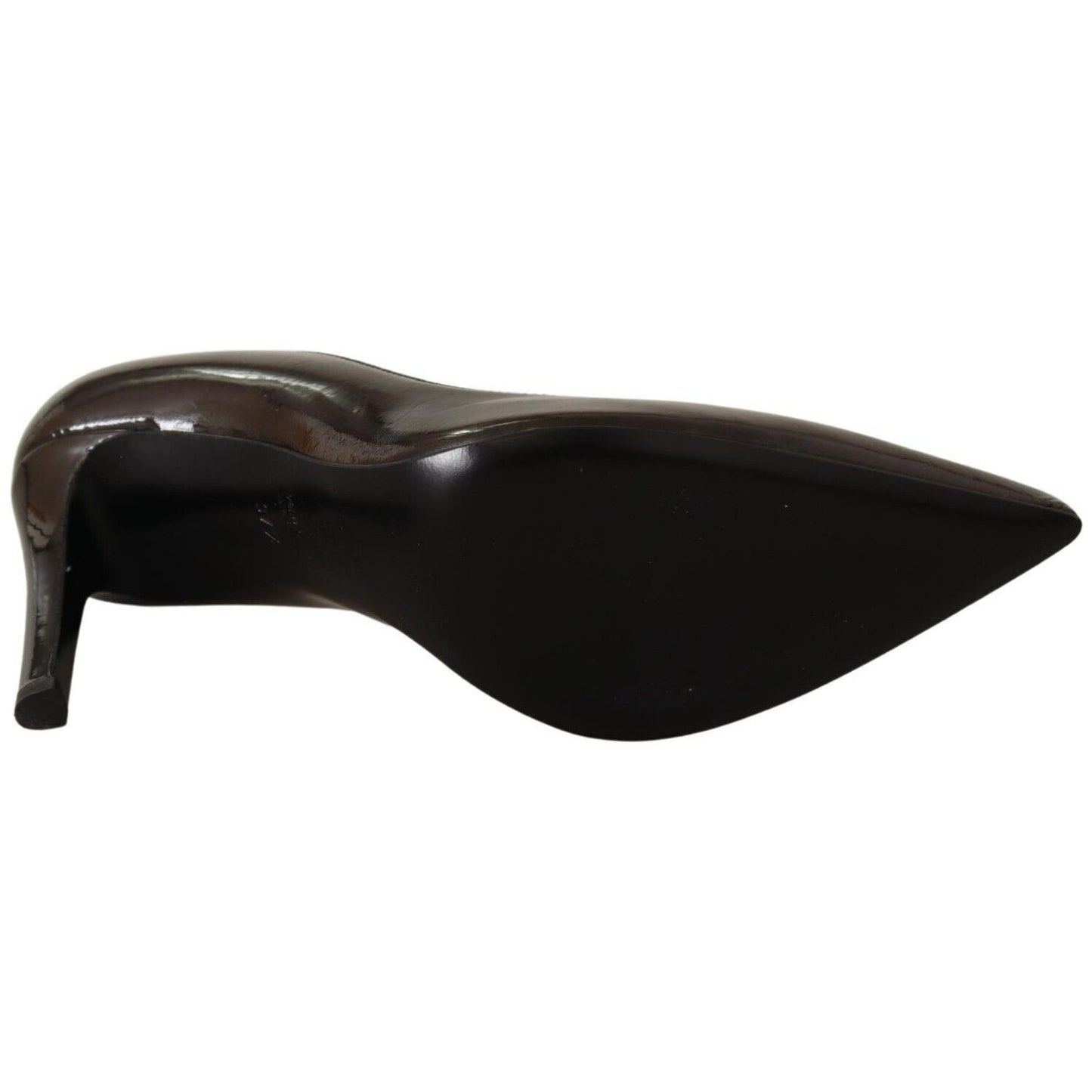 Sofia Elegant Brown Leather Heels Pumps WOMAN PUMPS Sofia Black