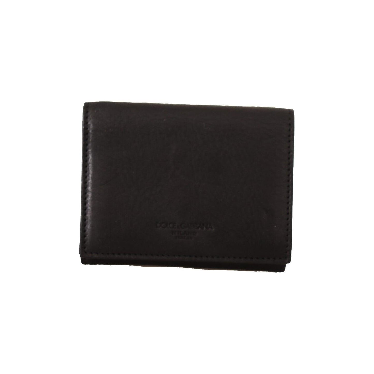 Dolce & Gabbana Elegant Trifold Leather Multi Kit Accessory WOMAN WALLETS Dolce & Gabbana Black