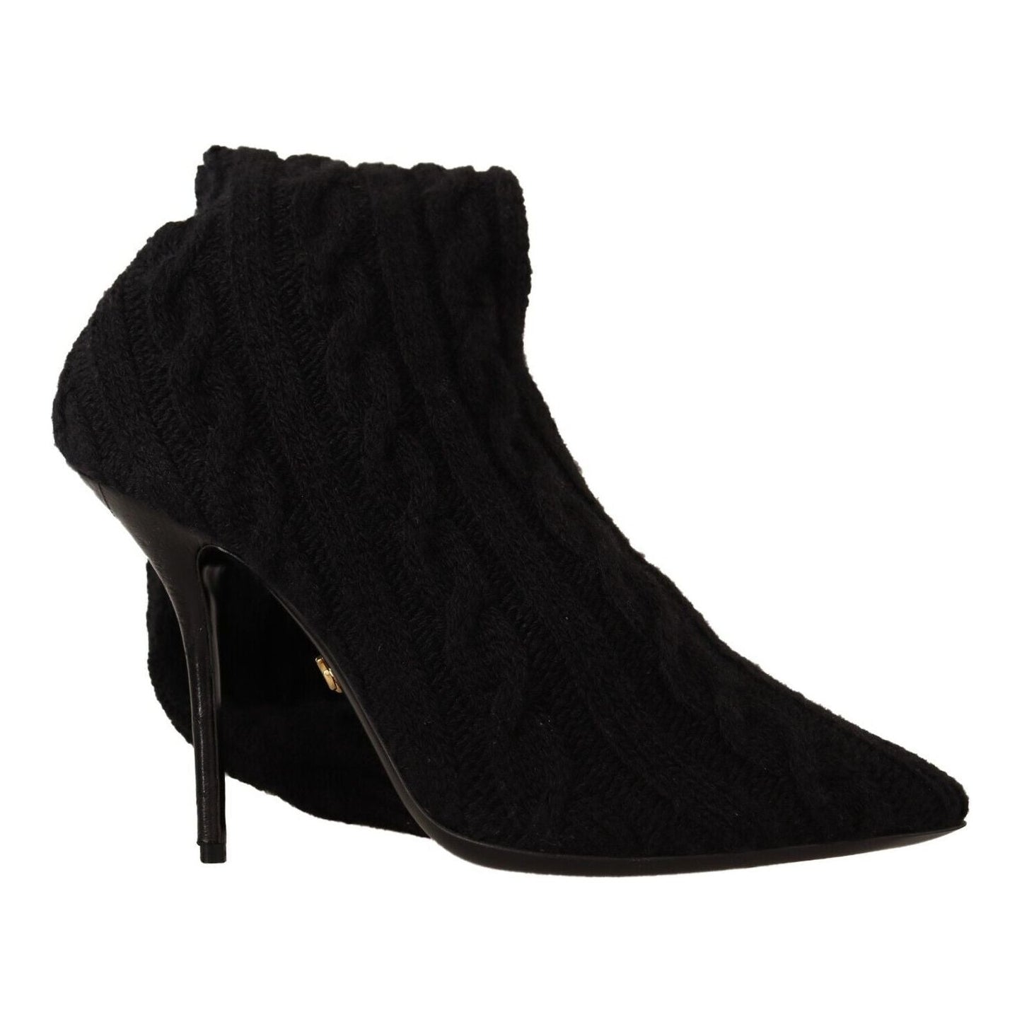 Dolce & Gabbana Elegant Stretch Sock Boots in Black Dolce & Gabbana Black