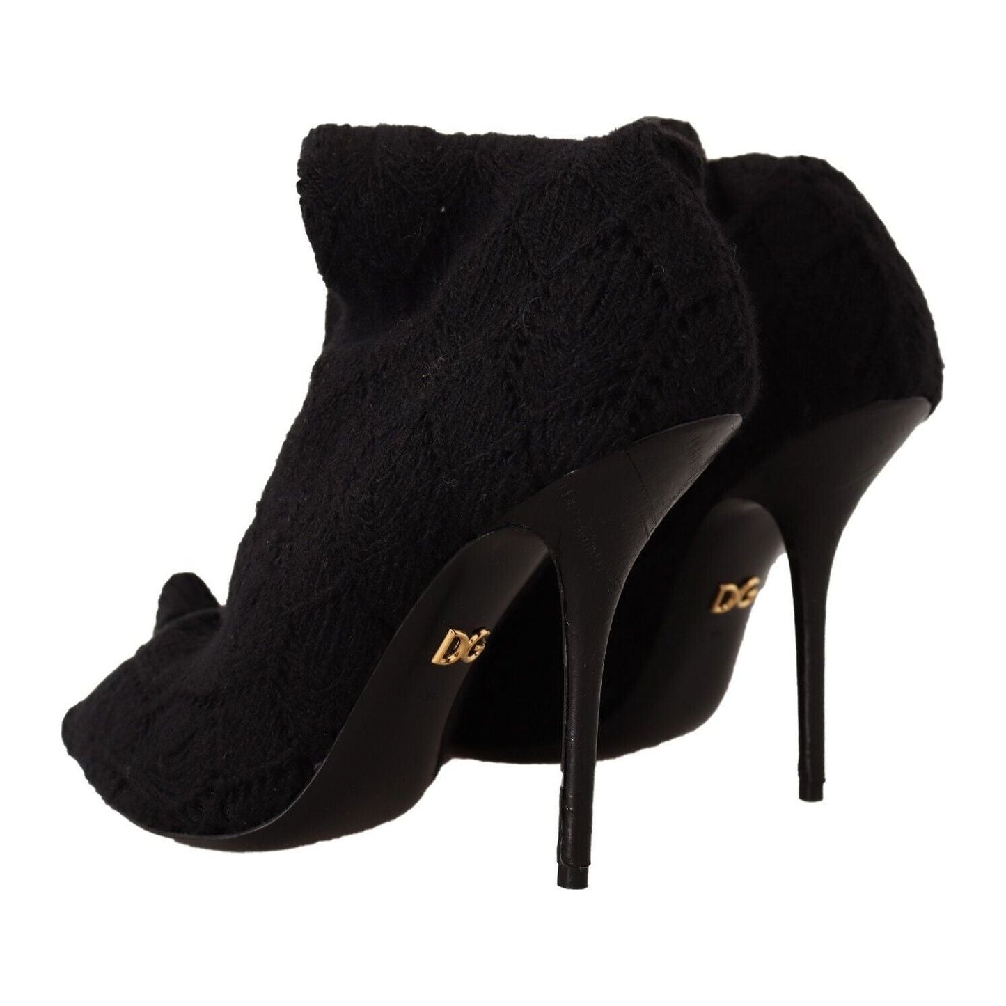 Dolce & Gabbana Elegant Black Stretch Socks Boots Dolce & Gabbana Black