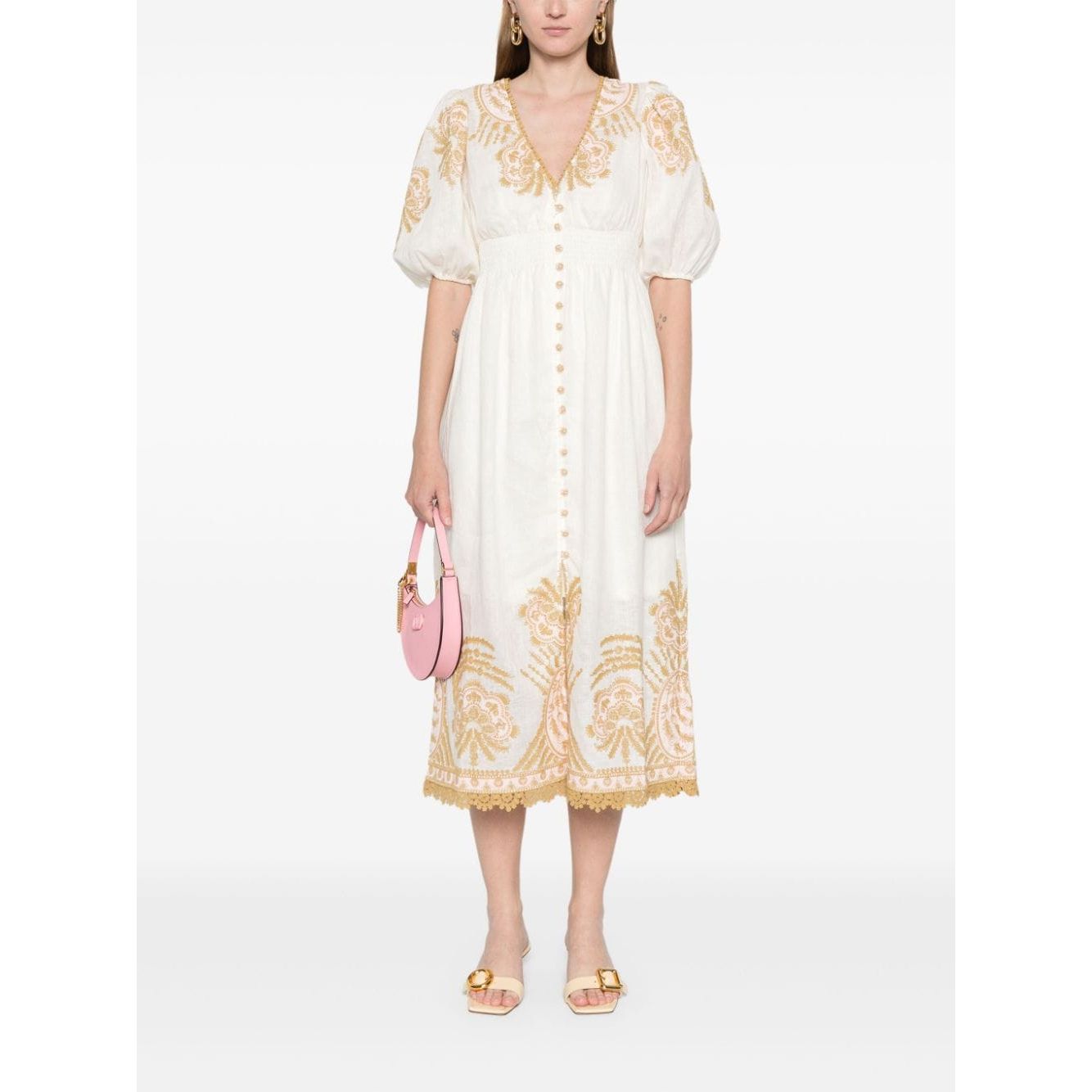 Zimmermann Dresses Beige Dresses Zimmermann White Smoke