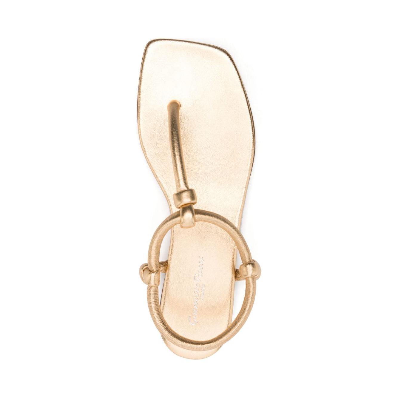 Gianvito Rossi Sandals Golden Sandals Gianvito Rossi Antique White