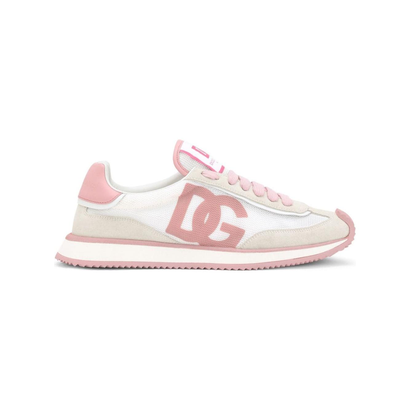 Dolce & Gabbana DG cushion sneakers in mixed materials Sneakers Dolce & Gabbana Antique White