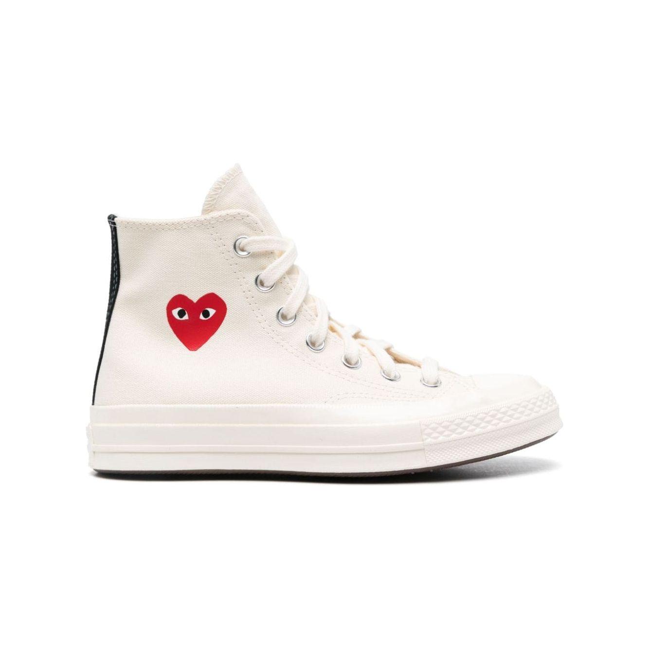 Comme Des Garcons x Converse Sneakers PLAY Chuck 70 "Cream" Sneakers Comme Des Garcons Antique White