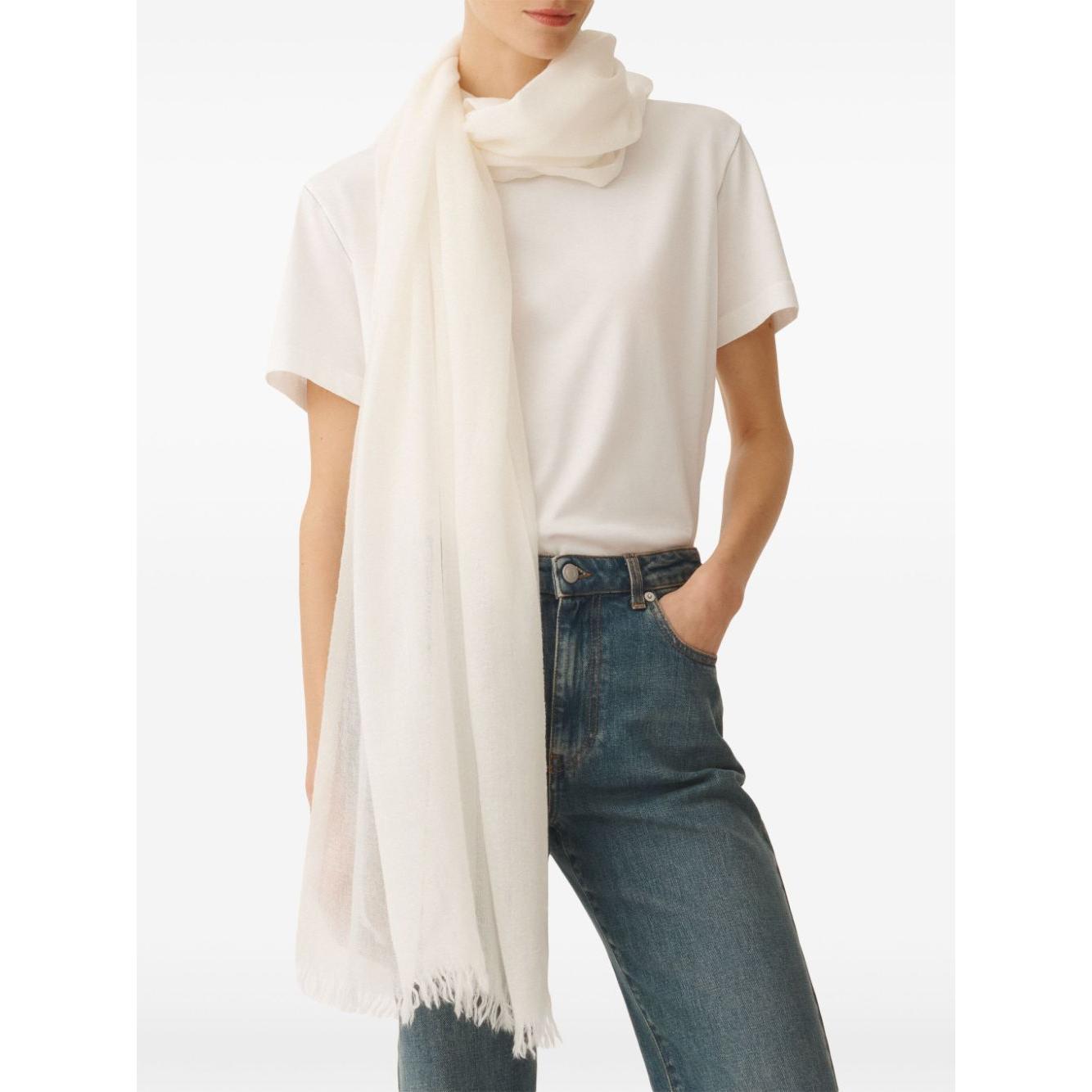 Fabiana Filippi Scarfs White Scarves Hats & Gloves Fabiana Filippi Beige