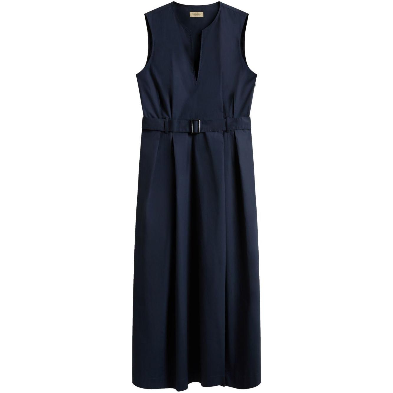 Woolrich Sleeveless dress in pure cotton poplin