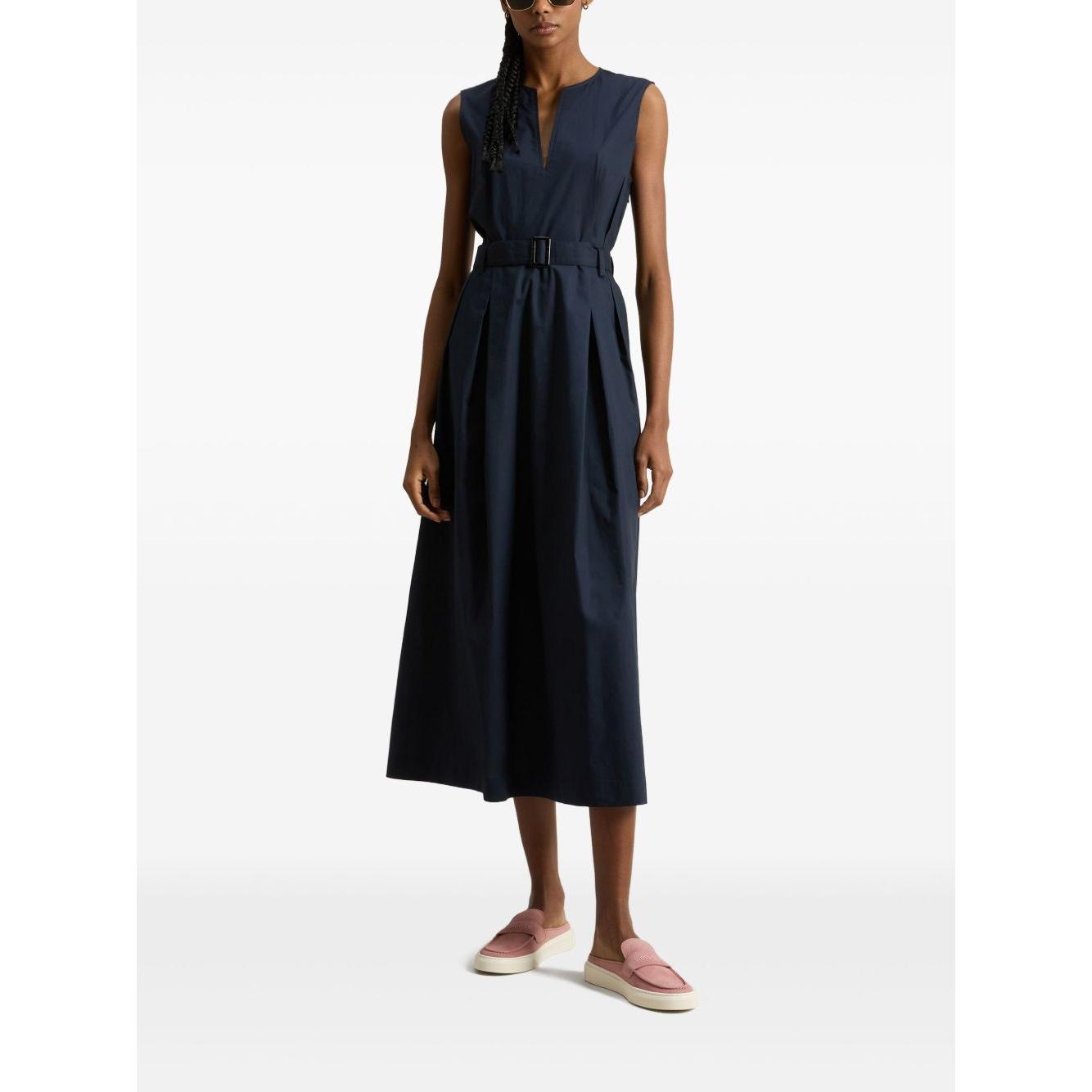 Woolrich Sleeveless dress in pure cotton poplin