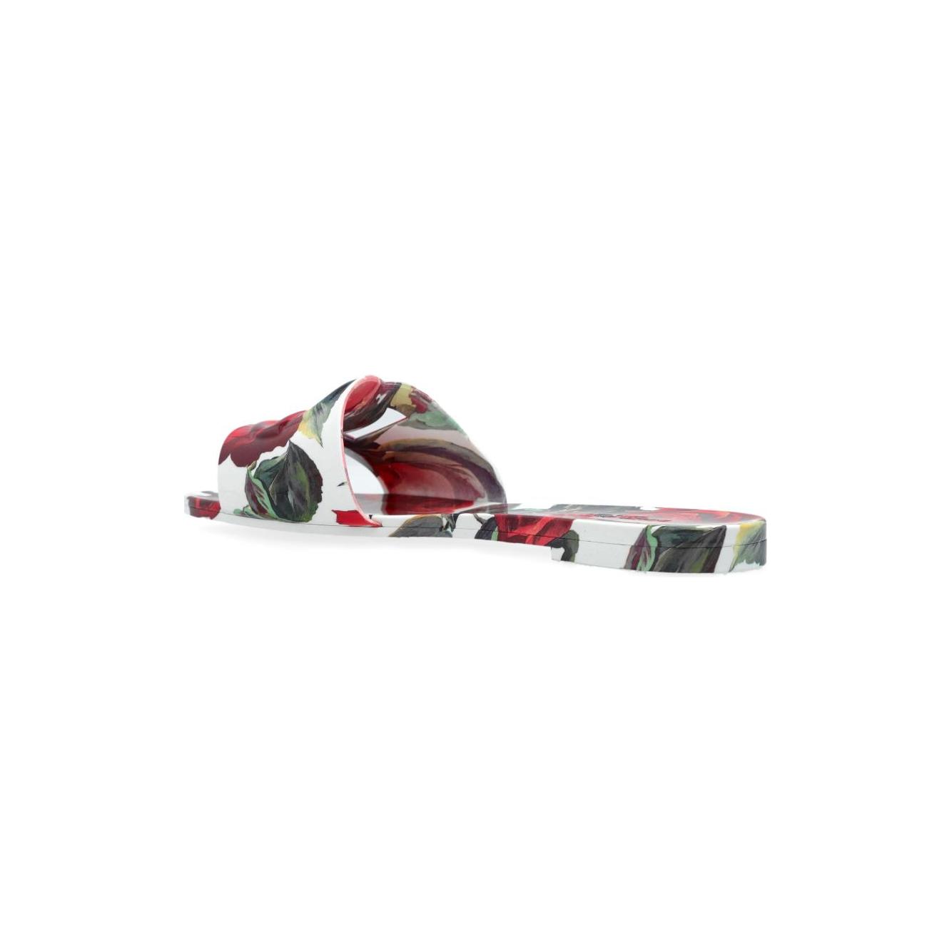 Dolce & Gabbana floral-print slides Sandals Dolce & Gabbana Light Gray