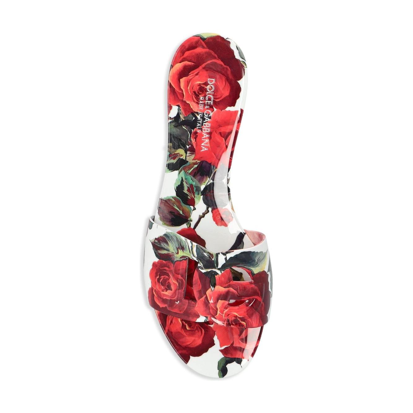 Dolce & Gabbana floral-print slides Sandals Dolce & Gabbana Brown