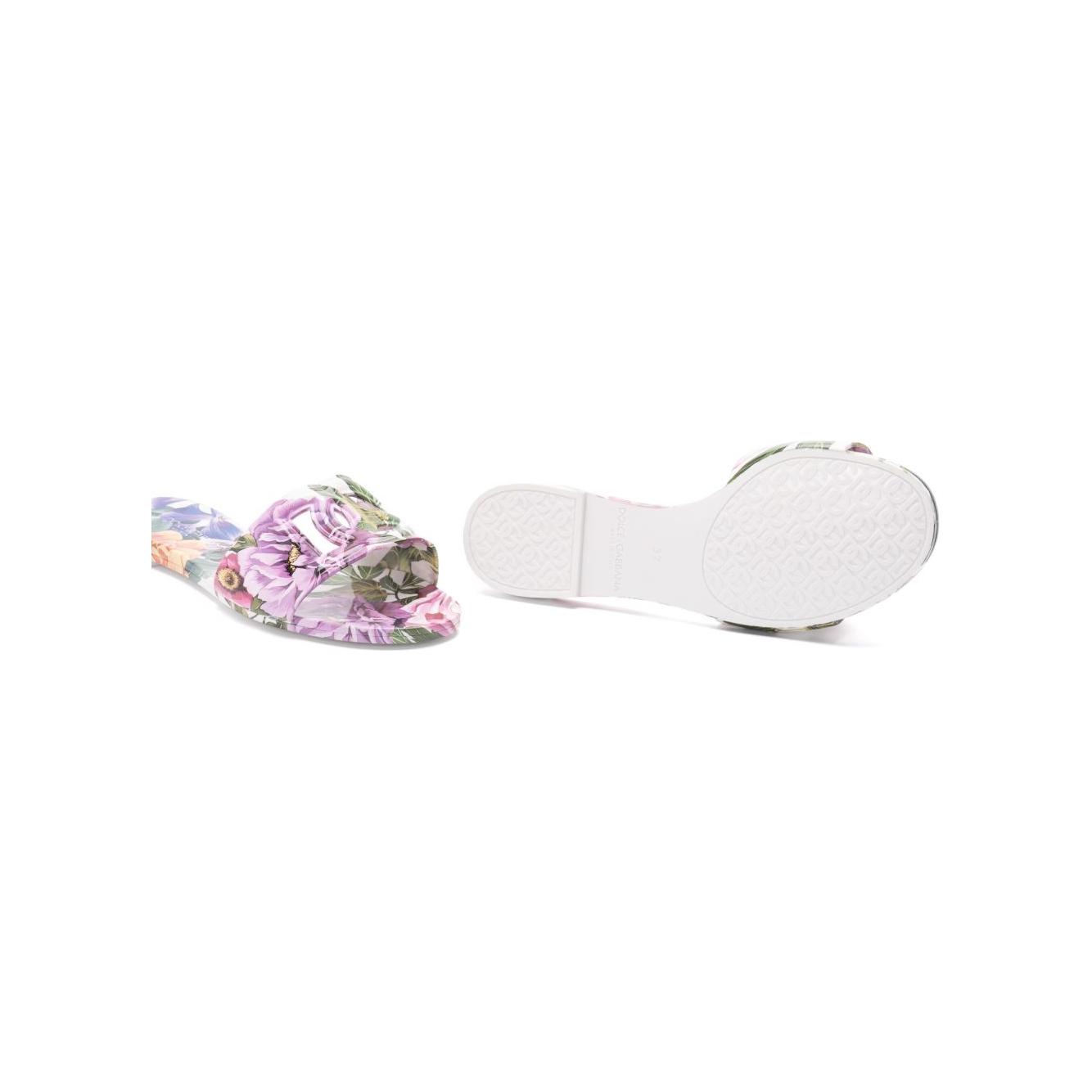 Dolce & Gabbana floral-print slides Sandals Dolce & Gabbana Lavender