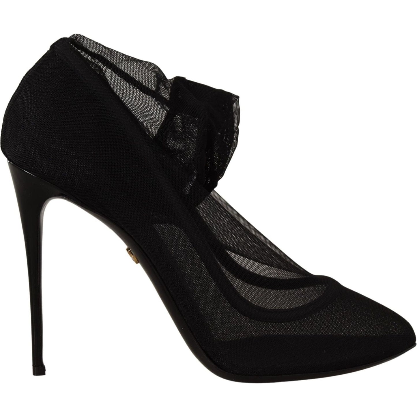 Dolce & Gabbana Elegant Black Stretch Socks Boots Dolce & Gabbana Black