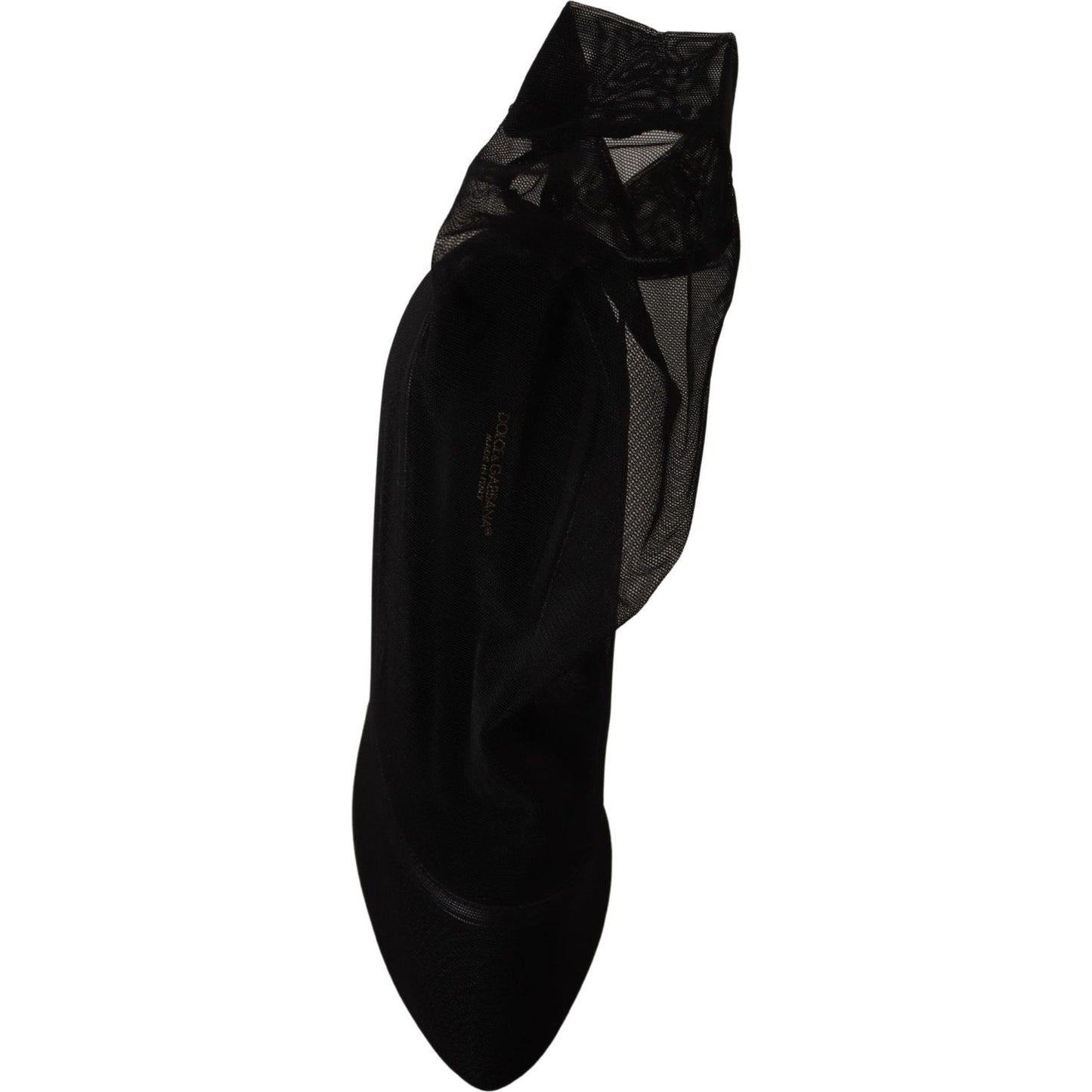 Dolce & Gabbana Elegant Stretch Sock Boot Pumps Dolce & Gabbana Black