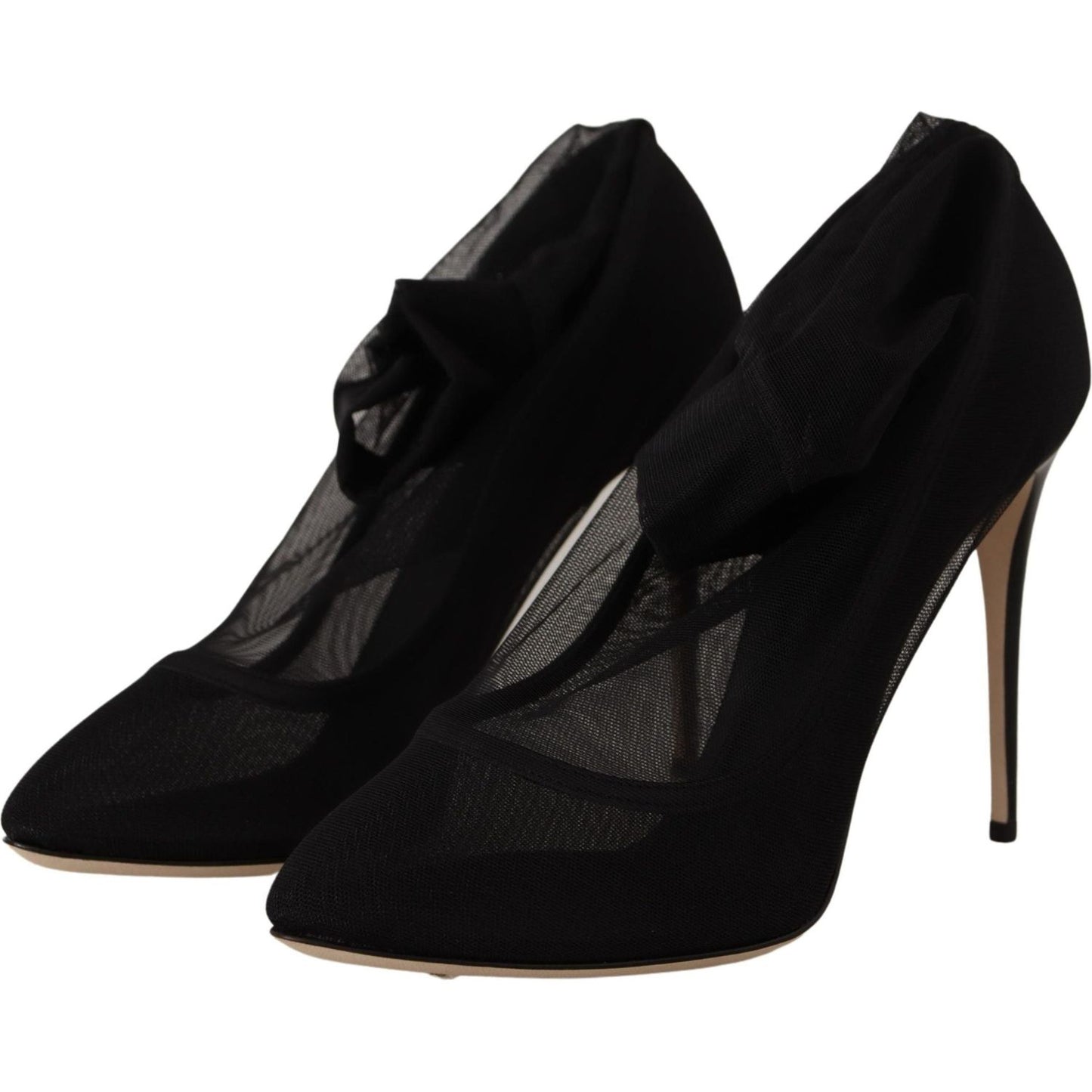 Dolce & Gabbana Elegant Stretch Sock Boot Pumps Dolce & Gabbana Black