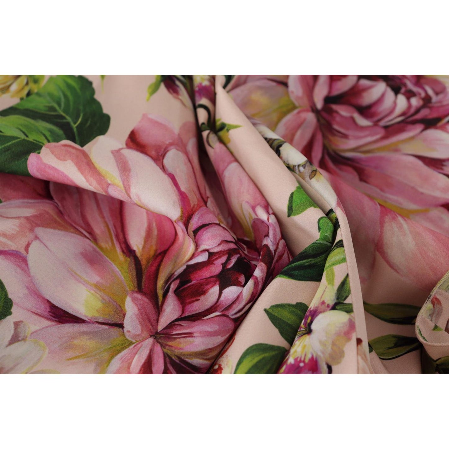 Dolce & Gabbana Elegant Floral Silk Wrap Dress Dolce & Gabbana Dim Gray
