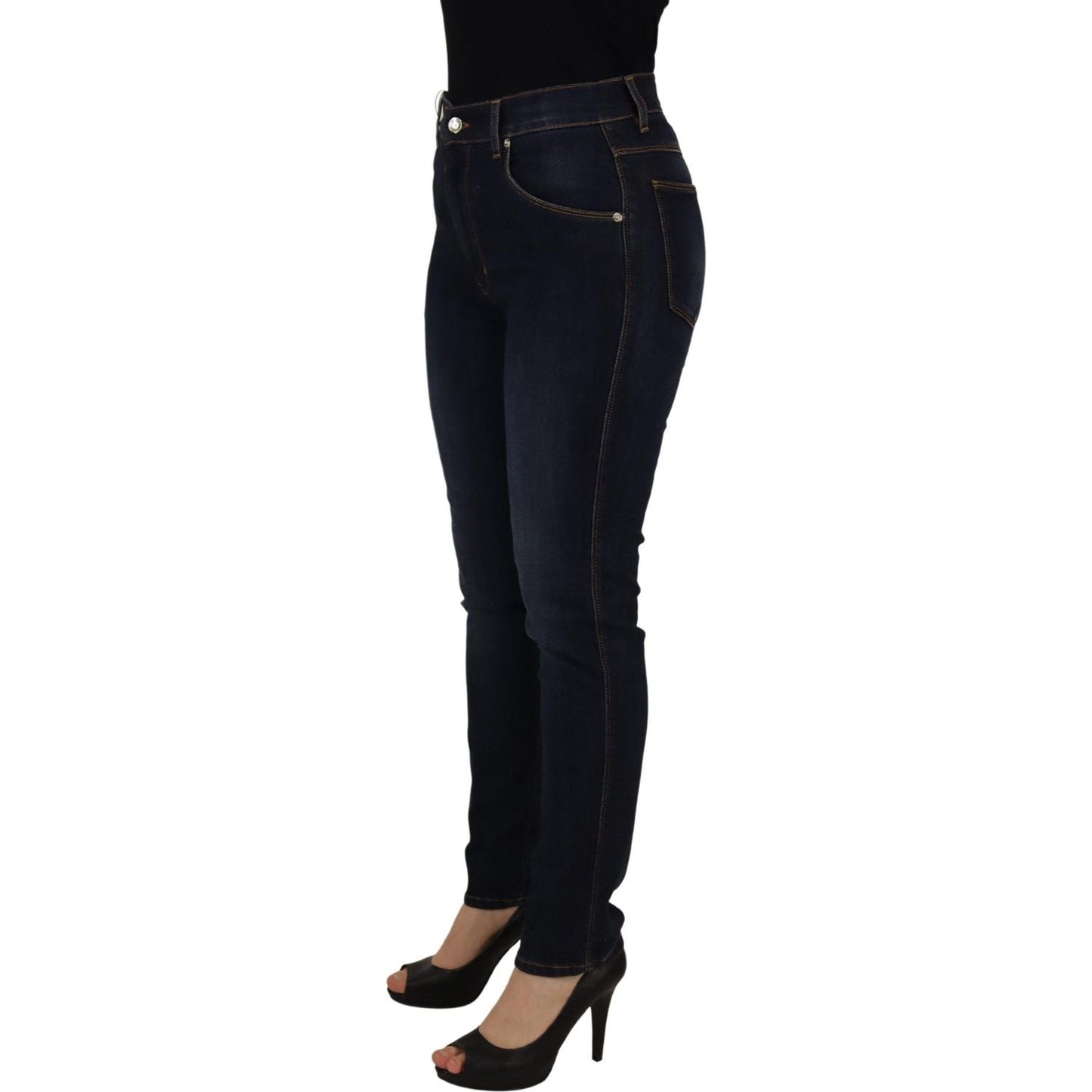 Dolce & Gabbana Elevate Your Denim Game with High Waist Skinny Jeans Dolce & Gabbana Black