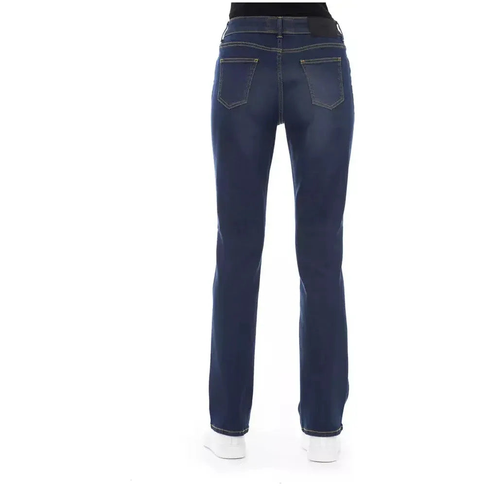 Baldinini Trend Blue Cotton Women Jeans Baldinini Trend Dark Slate Gray
