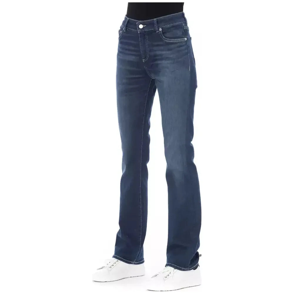 Baldinini Trend Blue Cotton Women Jeans Baldinini Trend Dark Slate Gray