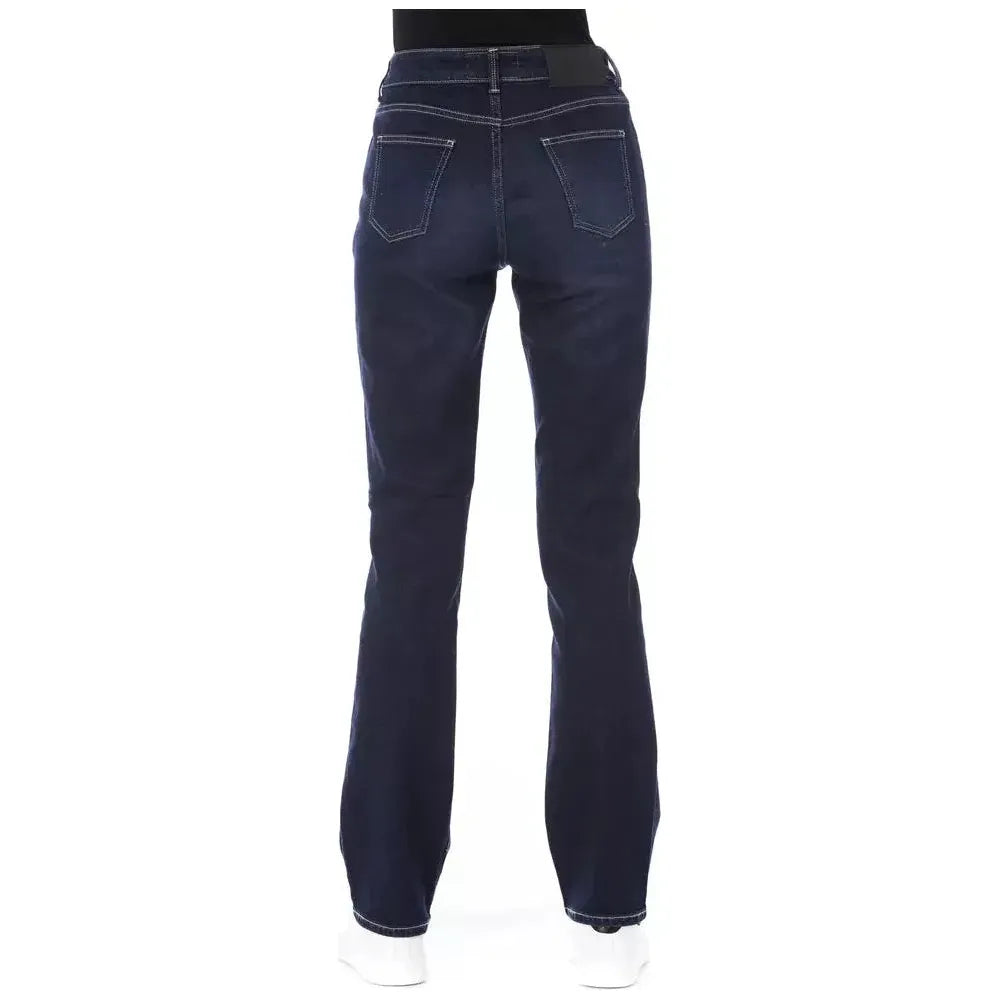 Baldinini Trend Blue Cotton Women Jeans Baldinini Trend Dark Slate Gray