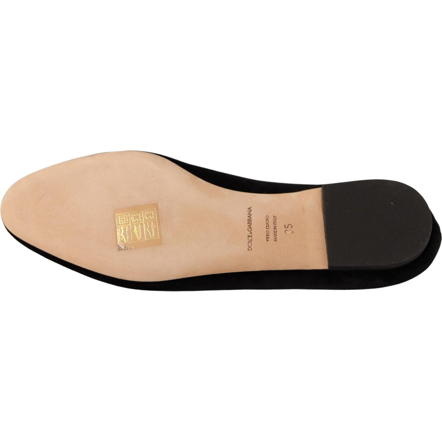 Dolce & Gabbana Elegant Patent Leather Flat Shoes Dolce & Gabbana Black