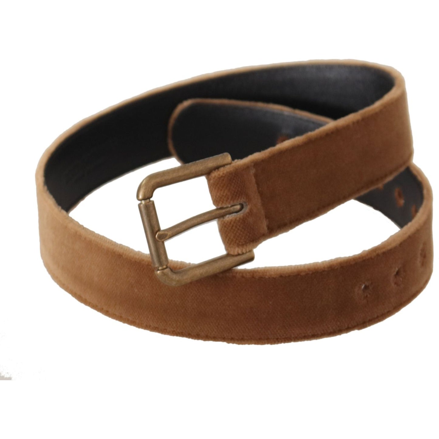 Dolce & Gabbana Elegant Engraved Buckle Leather Belt Dolce & Gabbana Dark Olive Green