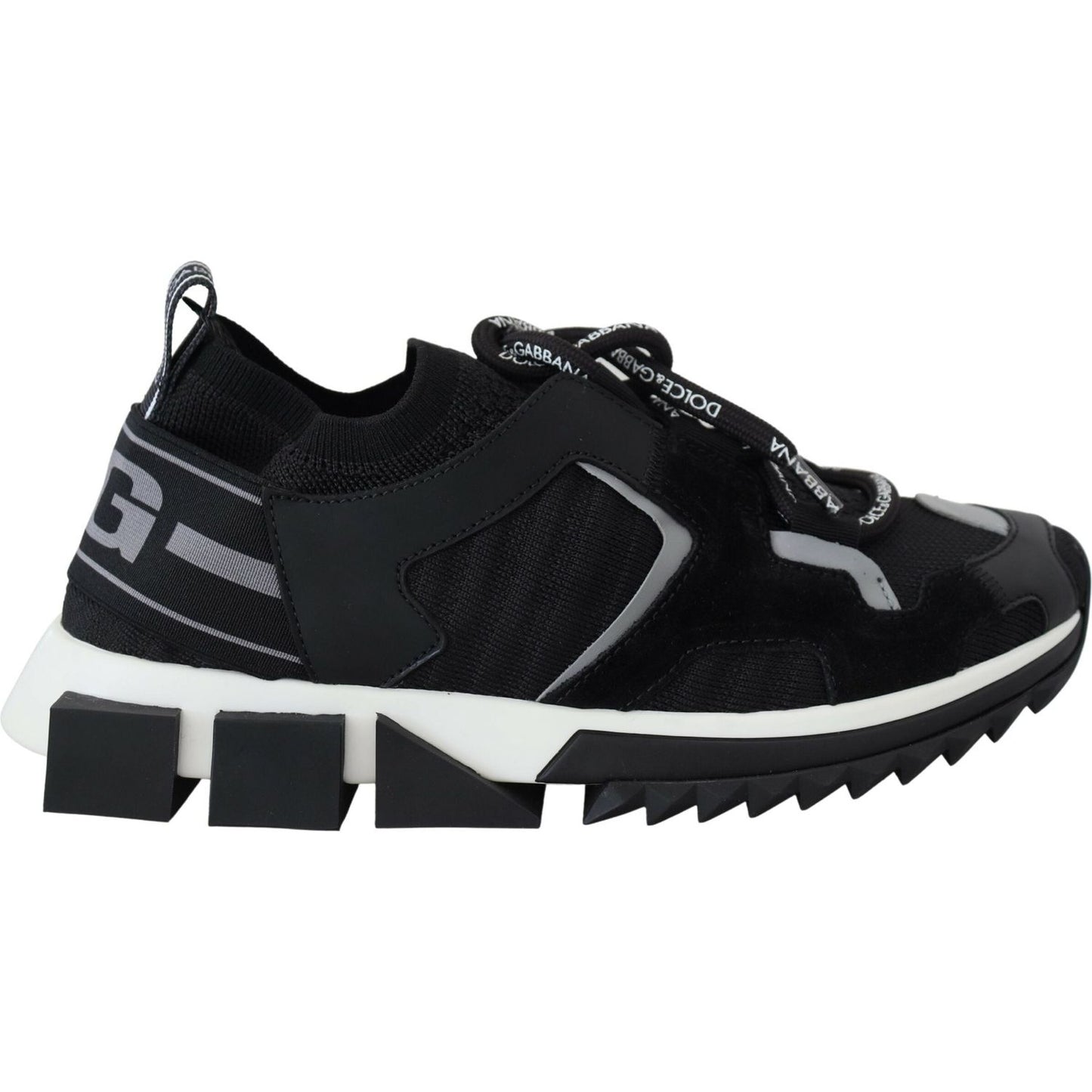 Dolce & Gabbana Chic Sorrento Slip-On Sneakers in Monochrome Dolce & Gabbana Black