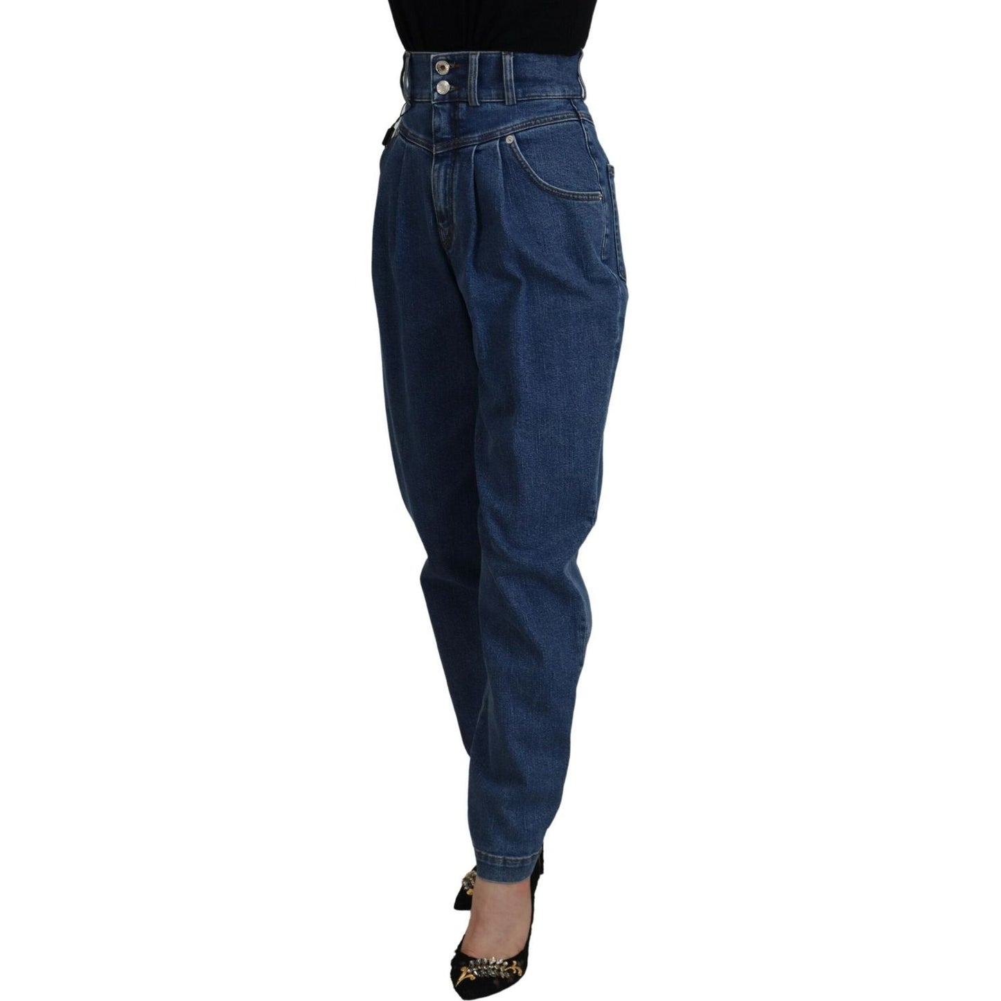 Dolce & Gabbana Elegant High Waist Blue Jeans Dolce & Gabbana Dark Slate Gray