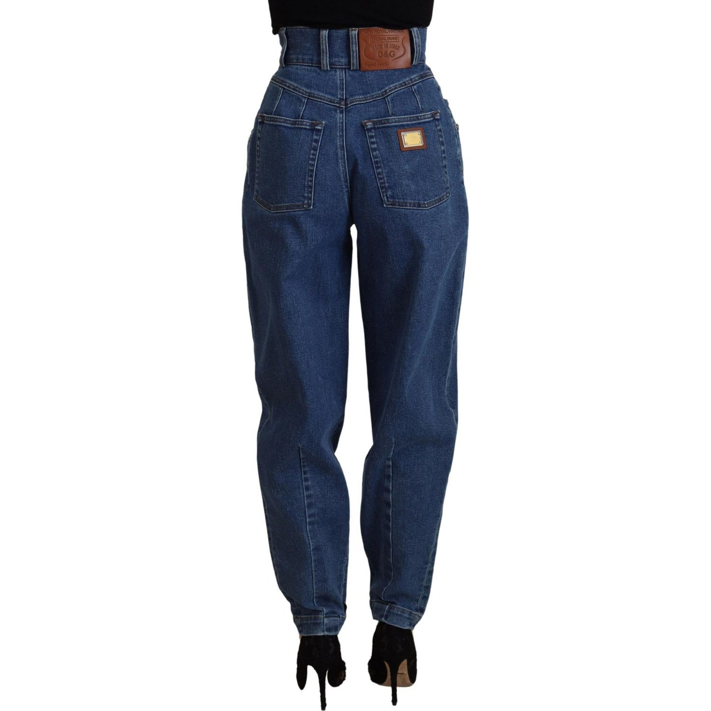 Dolce & Gabbana Elegant High Waist Blue Jeans Dolce & Gabbana Dark Slate Gray