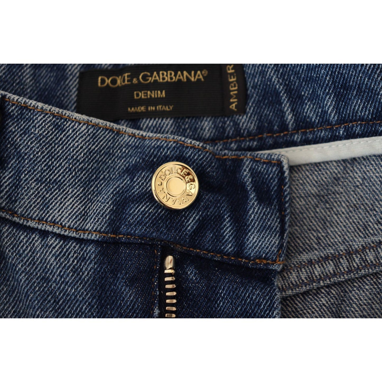 Dolce & Gabbana Elegant High Waist Skinny Jeans Dolce & Gabbana Dark Slate Gray