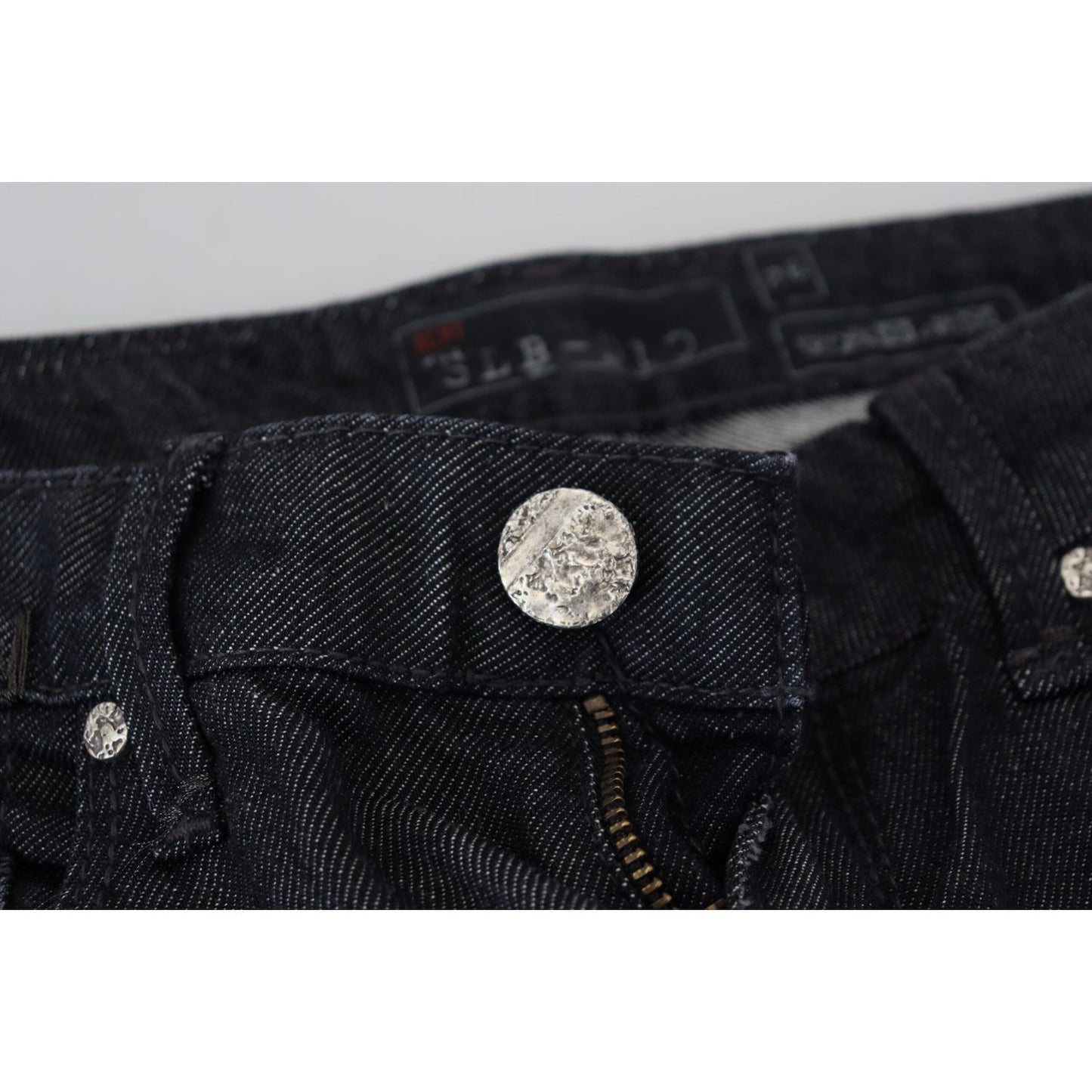 Acht Chic Black Low Waist Straight Jeans Acht Black